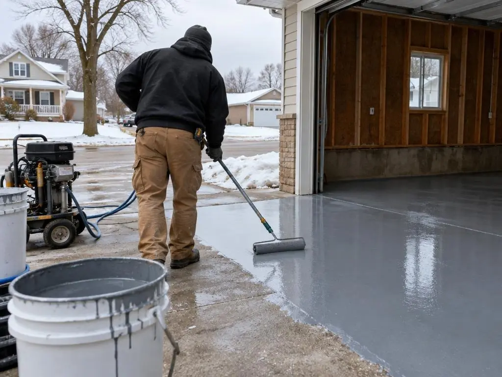 Polyaspartic Floor Coating in Waterloo, IA
